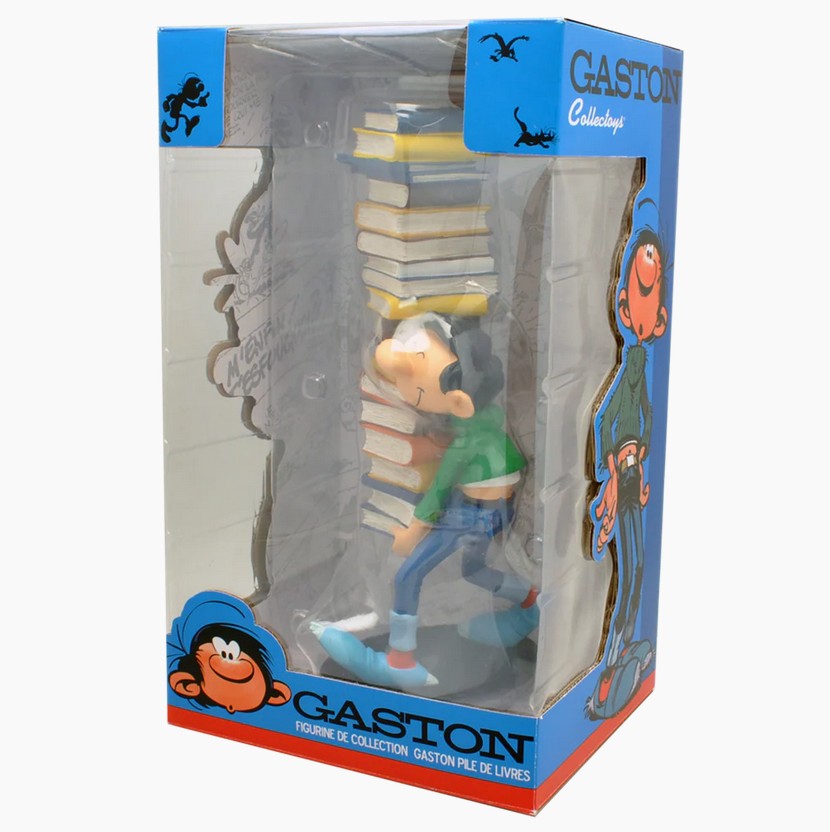 Plastoy 00300 Gaston mit Bücherstapel 24,7 cm NEU OVP Figur