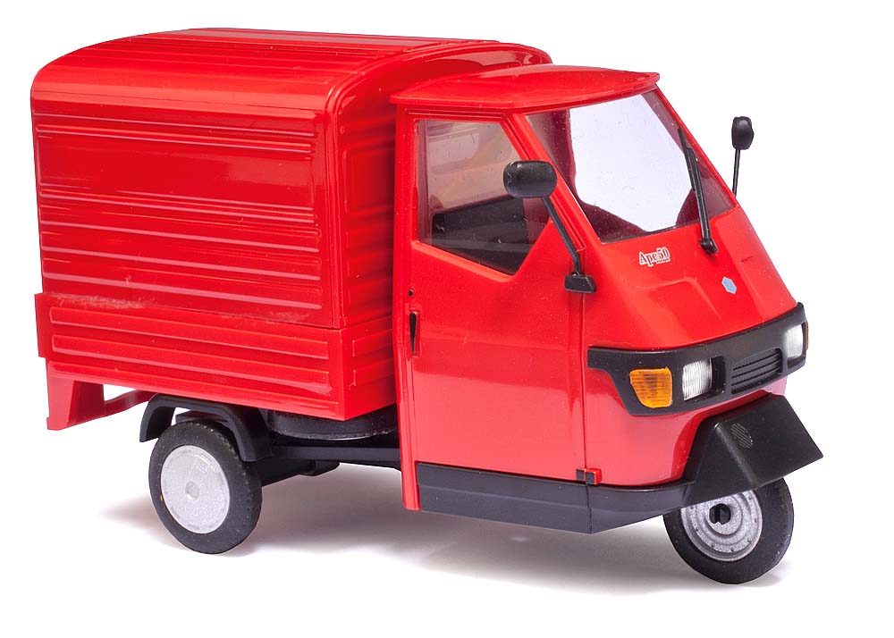 Busch 60052 Piaggio Ape 50 Rot 1:43 Spur 0 Standmodell Neu OVP
