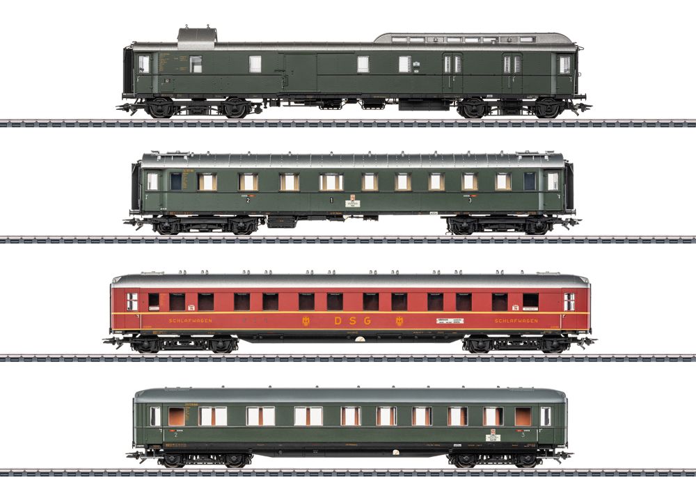 Märklin 42491 Schnellzugwagen-Set 1 zum D 74 (DB) 1:87 Spur H0 AC