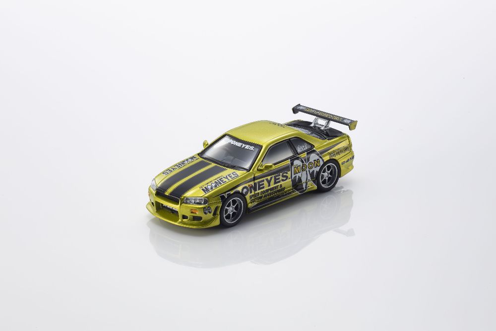 Kyosho 07134LM1 1:64 NISSAN SKYLINE GT-R (R34) MOONEYES 1 WITH LED 2026