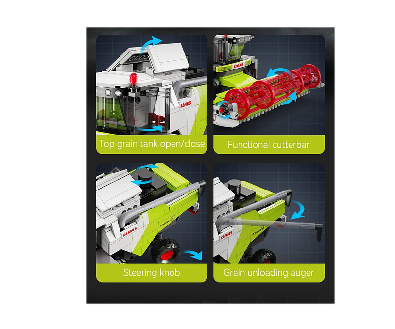 CaDA C65014W Claas Dominator 370 1:24 Bausatz NEU OVP Bricks