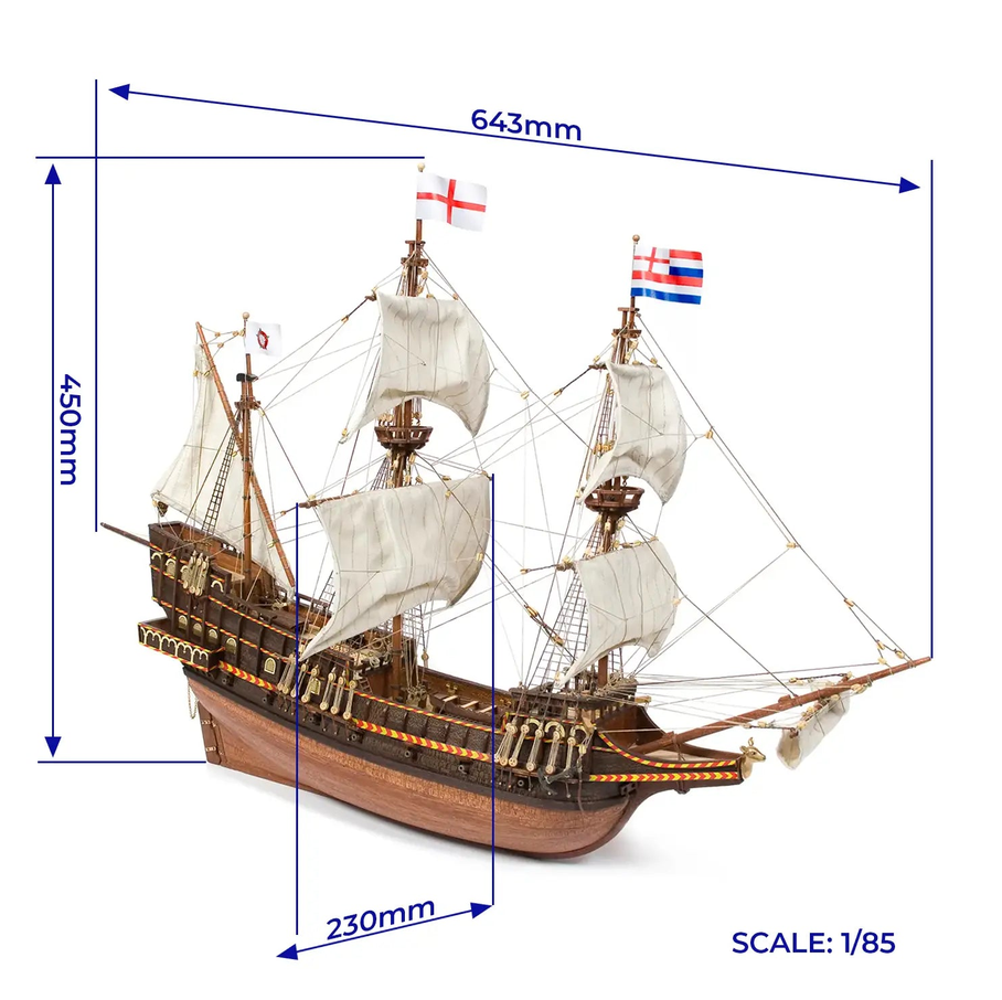 OcCre 12003 HMS Golden Hind 1:85 Holzbausatz NEU OVP