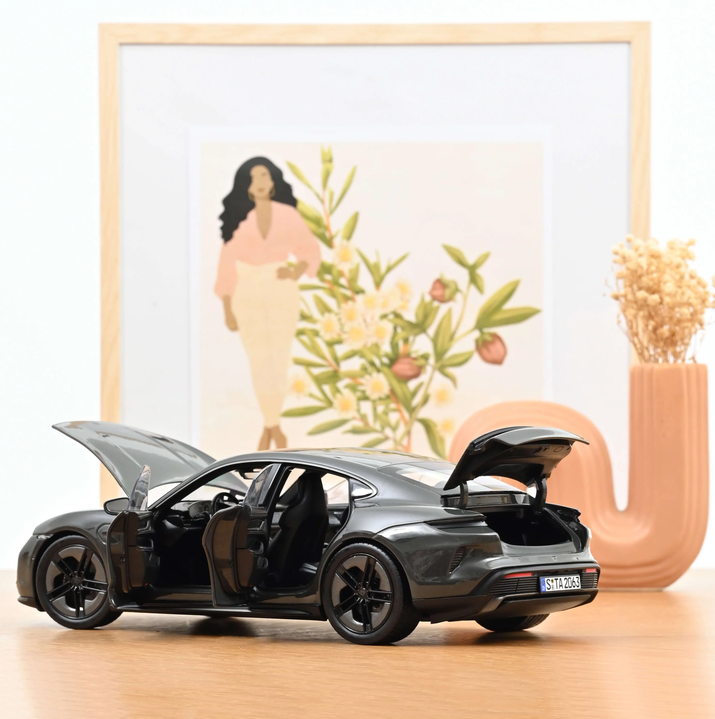 Norev 187654 Porsche Taycan Turbo S 2024 Schiefergrau Neo 1:18