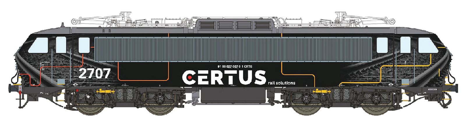 LS Models 12057DCS E-Lok HLE 27 (2707) CERTUS Ep.VI Sound 1:87 Spur H0