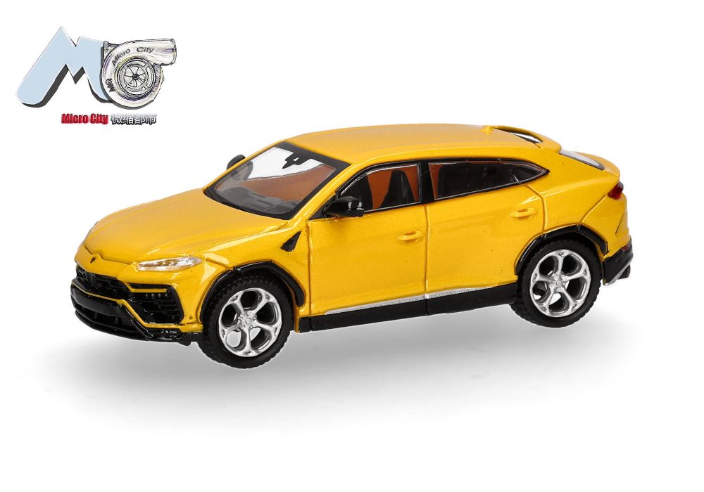 Herpa 87MC000107 MicroCity: Lamborghini Urus gelb 1:87 Spur H0 NEU OVP