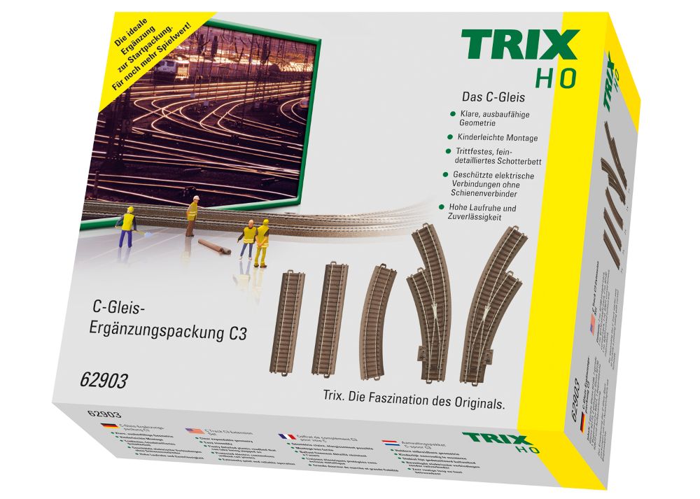 Trix 62903 C-Gleis-Ergänzungspackung C3 1:87 Spur H0 NEU OVP