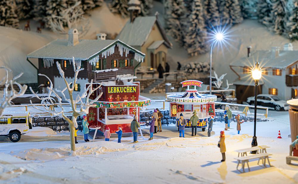 Faller 134001 2 Weihnachtsmarktbuden 1:87 Spur H0 Bausatz NEU