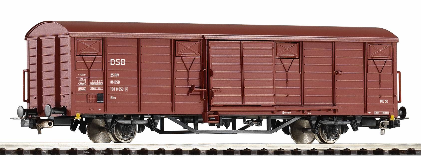 Piko 54093 Gedeckter Güterwagen Gbs DSB IV-V 1:87 Spur H0 DC