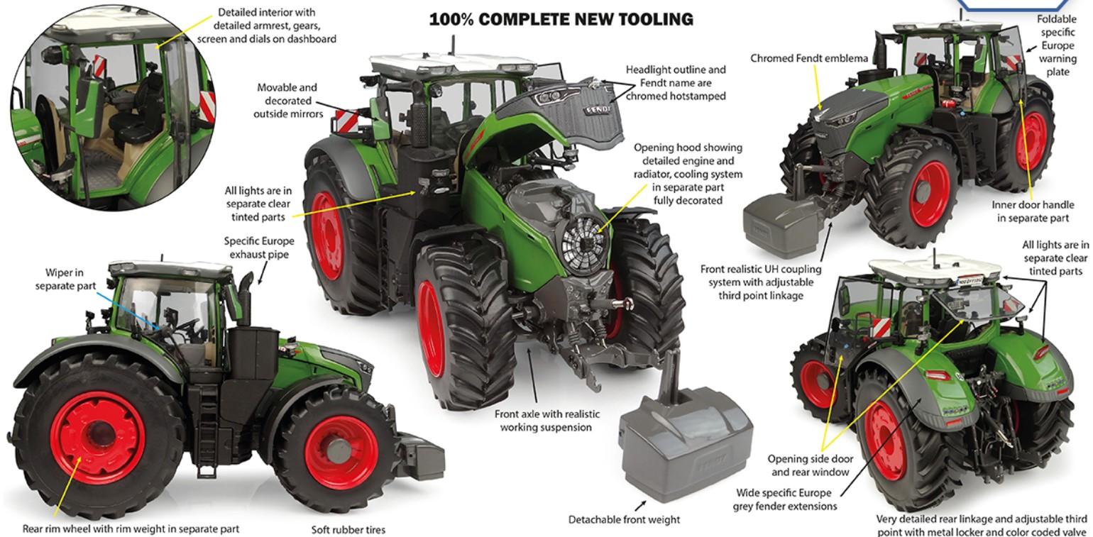 Universal Hobbies UH6851 Fendt 1052 Vario - Europe version - 2026 1:32 Spur 1
