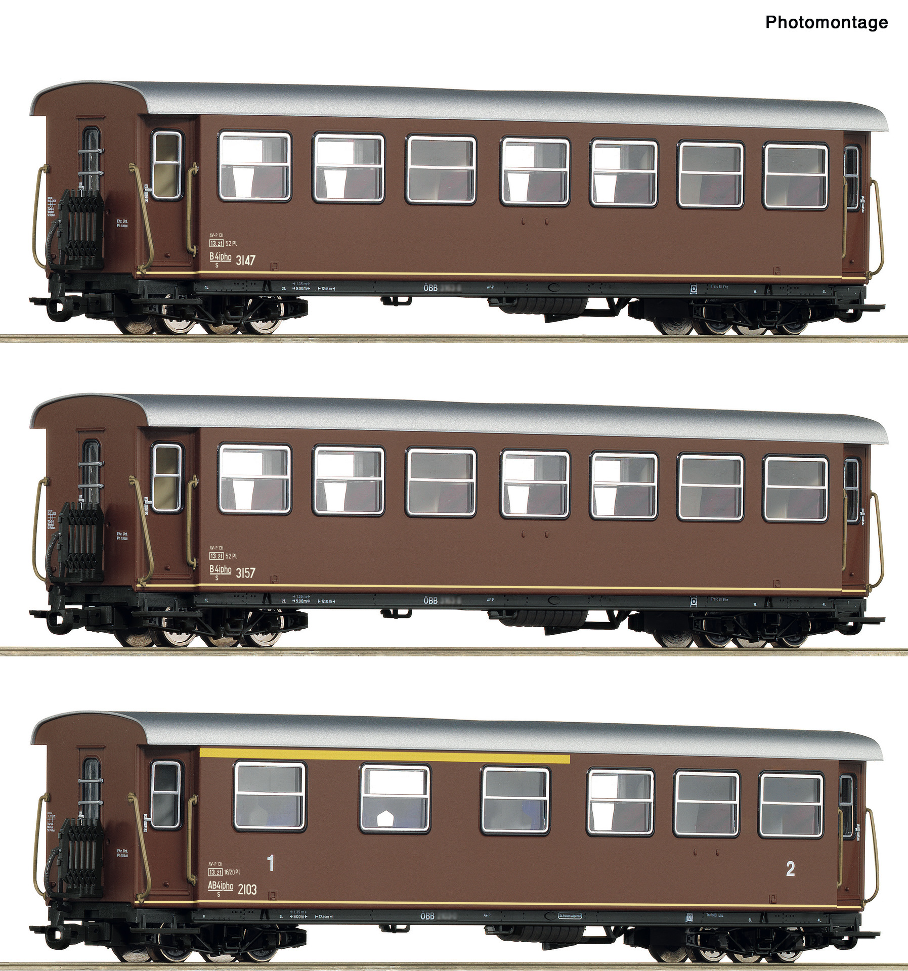 Roco 6240007 3-tlg. Set: Personenwagen