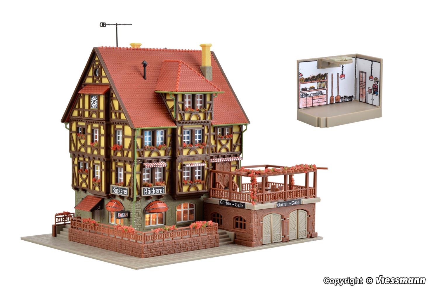 Vollmer 47688 Bäckerei mit Gartencafé 1:160 Spur N Bausatz Neu OVP