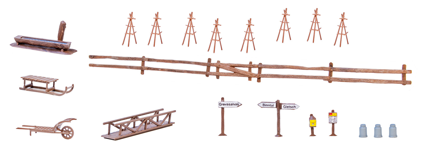 Kibri 38111 H0 Deko-Set Alpenland