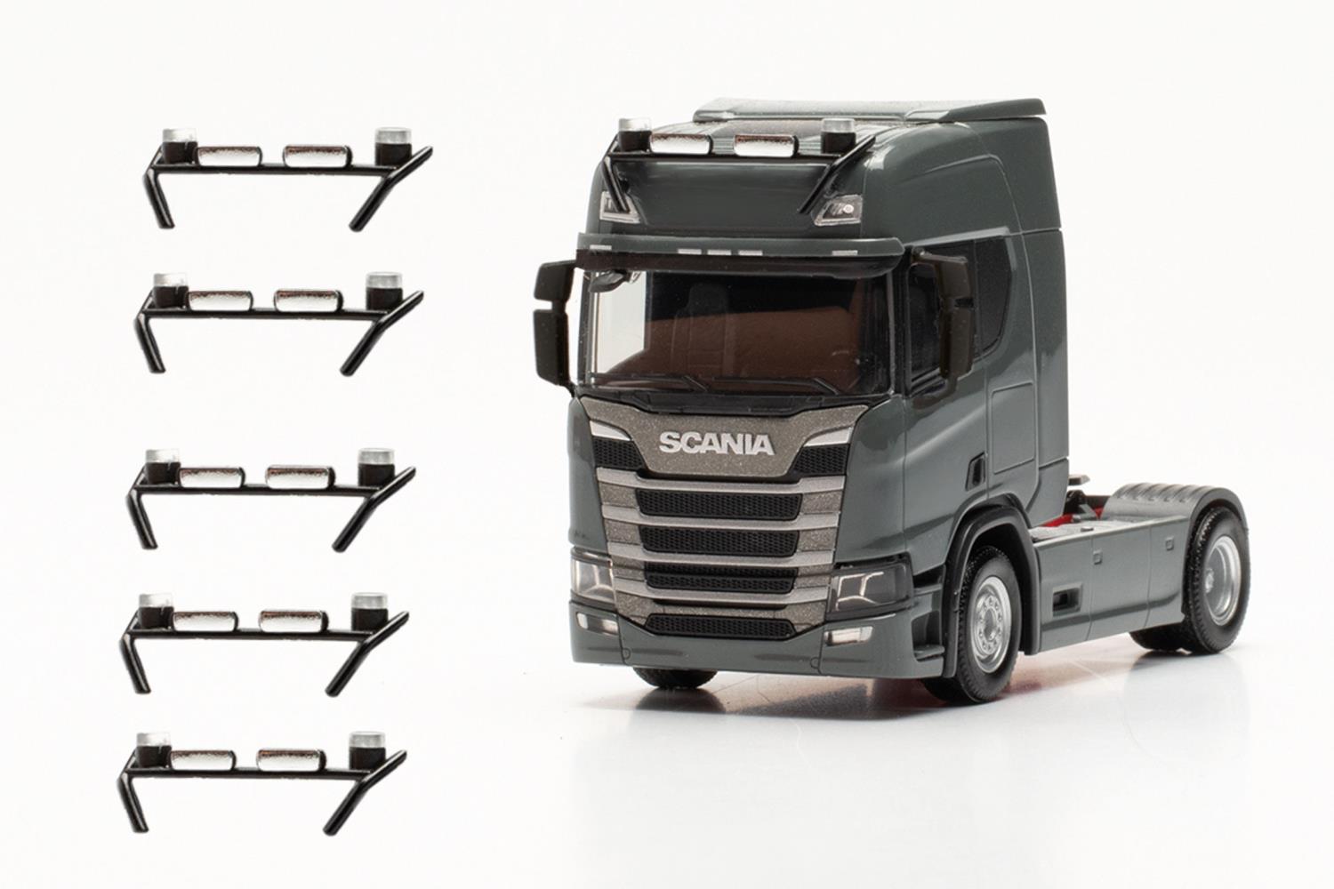 Herpa 054263 Zubehör Lampenbügel schwarz mit Signallichtern 1:87