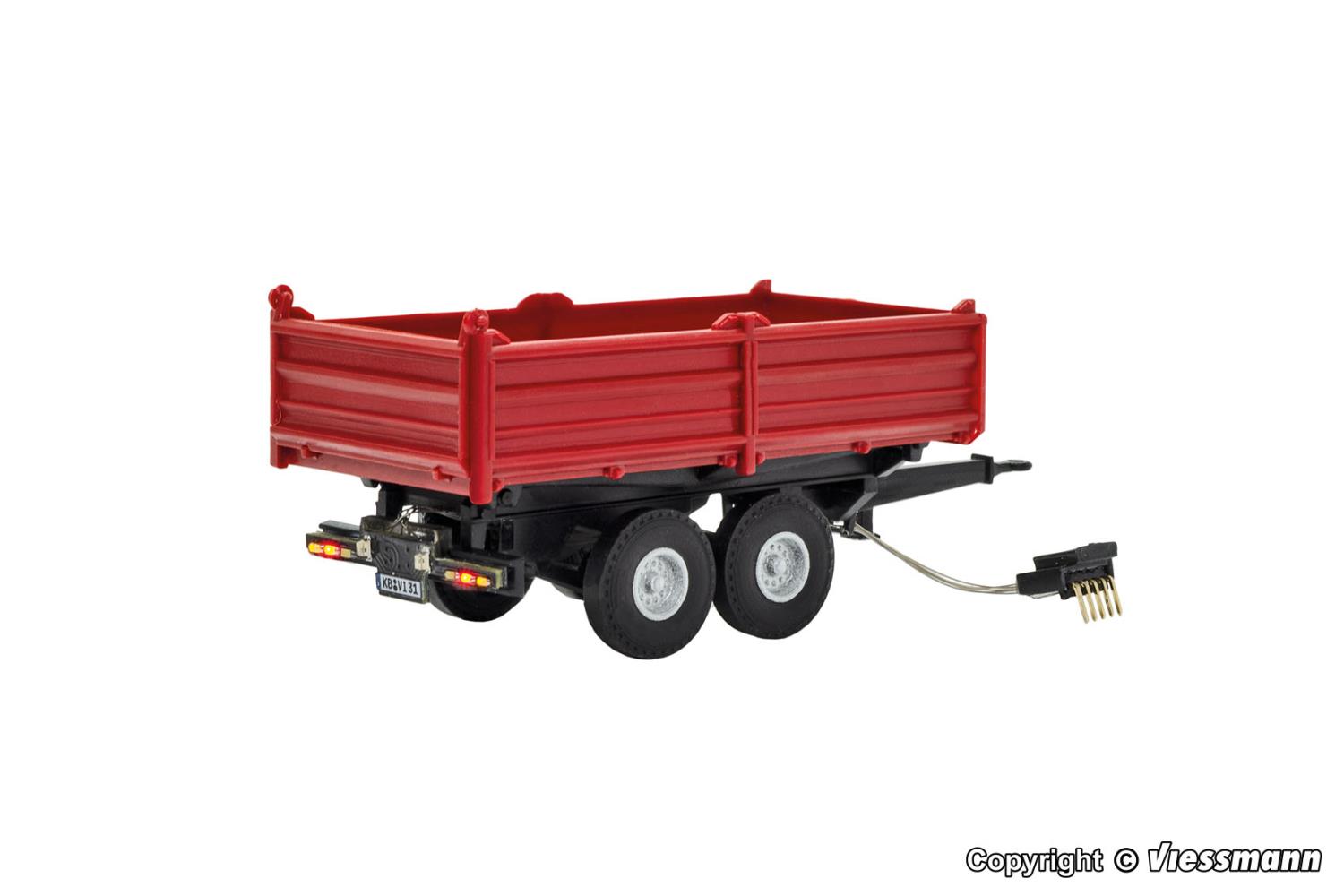 Viessmann 8214 Tandem Kipper rot Funktionsmodell CarMotion Spur H0