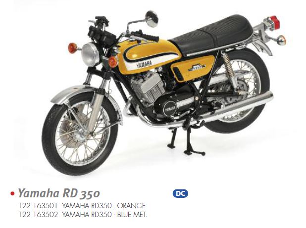 Minichamps 122163501 YAMAHA RD 350 - 1973 - ORANGE 1:12