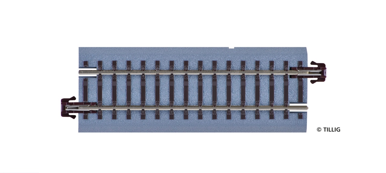 Tillig 83713 Bettungsgleis braun Gleisstück G2 83 mm Spur H0m/TT