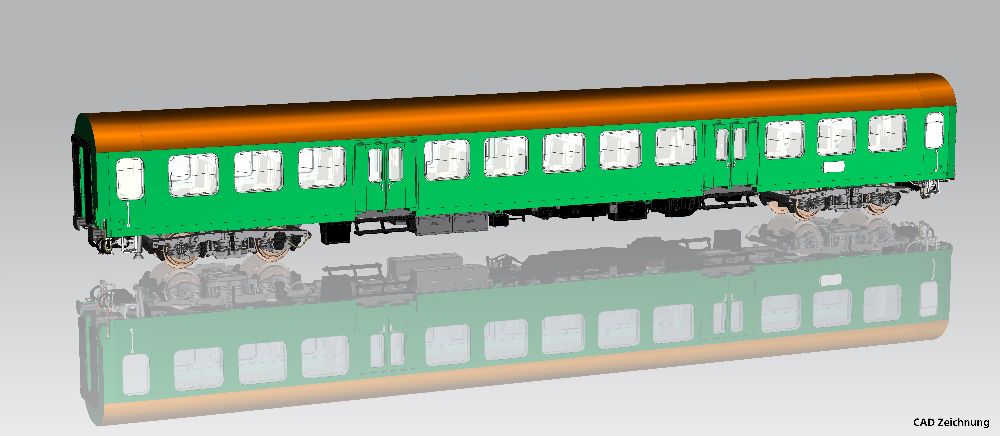 Piko 28003 Halberstädter Mitteleinstiegswgn 2. Kl. DR IV Spur H0