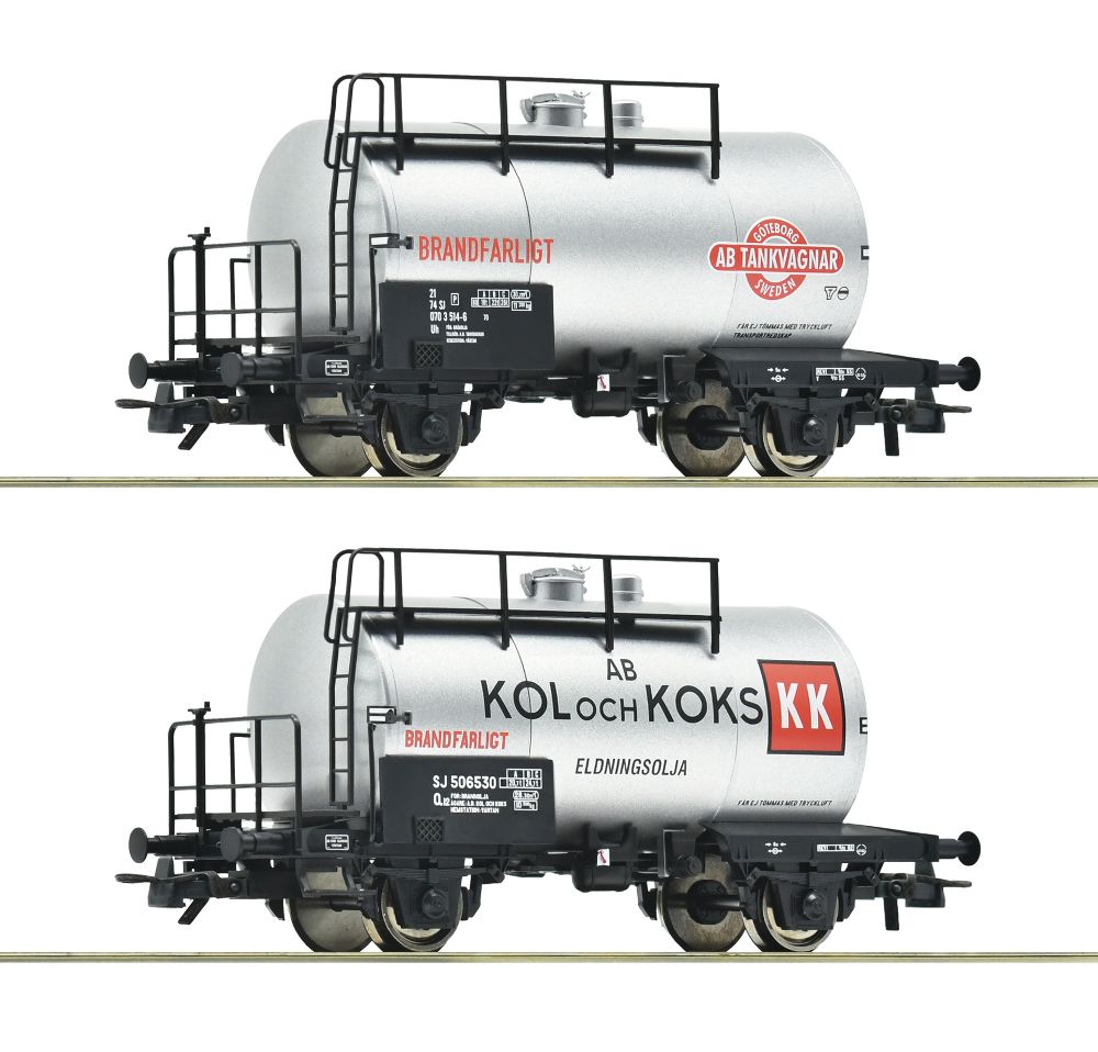 Roco 6600193 2-tlg Set Kesselwagen Bauart Deutz SJ 1:87 Spur H0