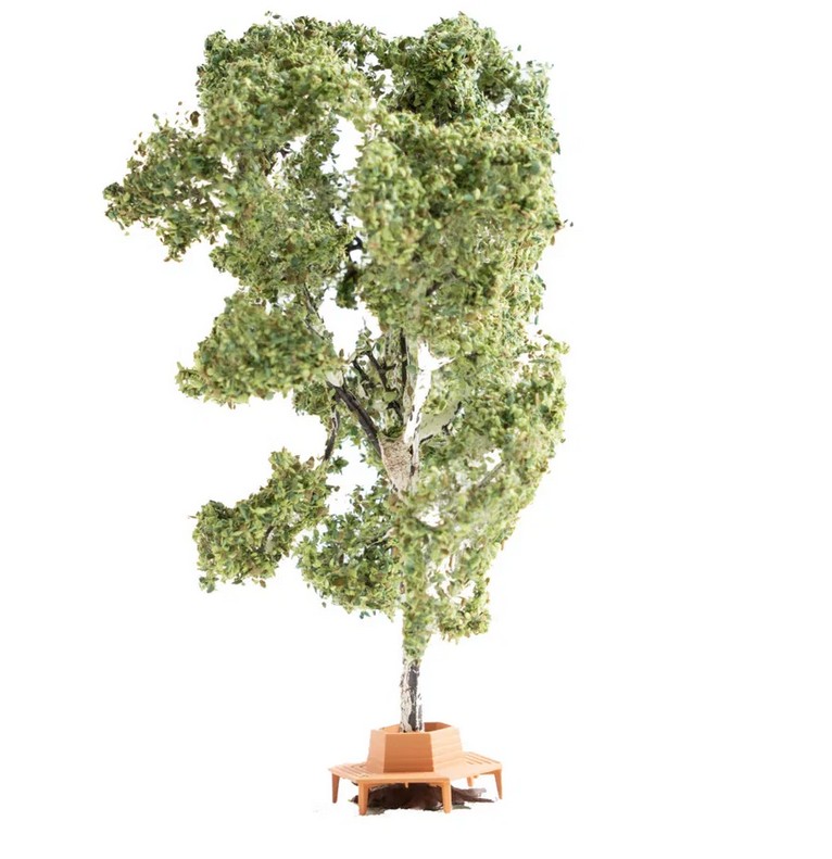 Noch 21642 Baum mit Ruhebank 11,5 cm hoch 1:87 Spur H0 NEU
