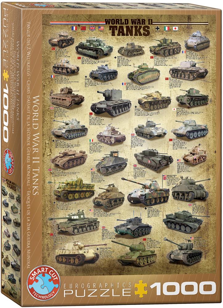 EUROGRAPHICS 6000-0388 Panzer des 2. Weltkriegs 1000 Teile Puzzle Neu OVP