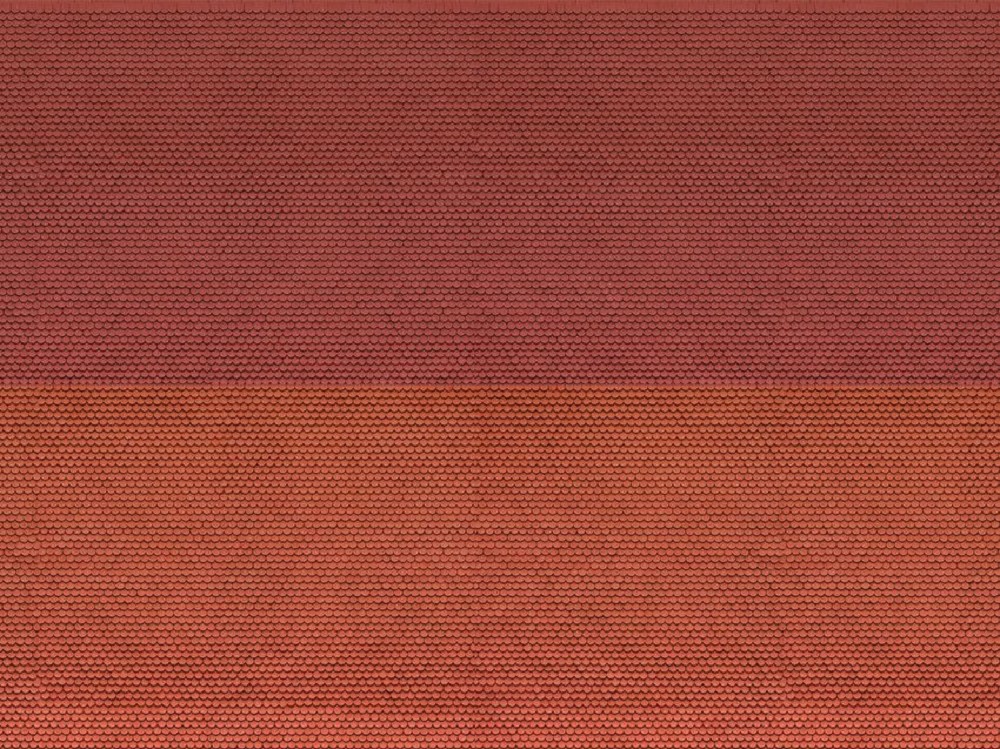 Noch 56970 3D-Kartonplatte Biberschwanz rot