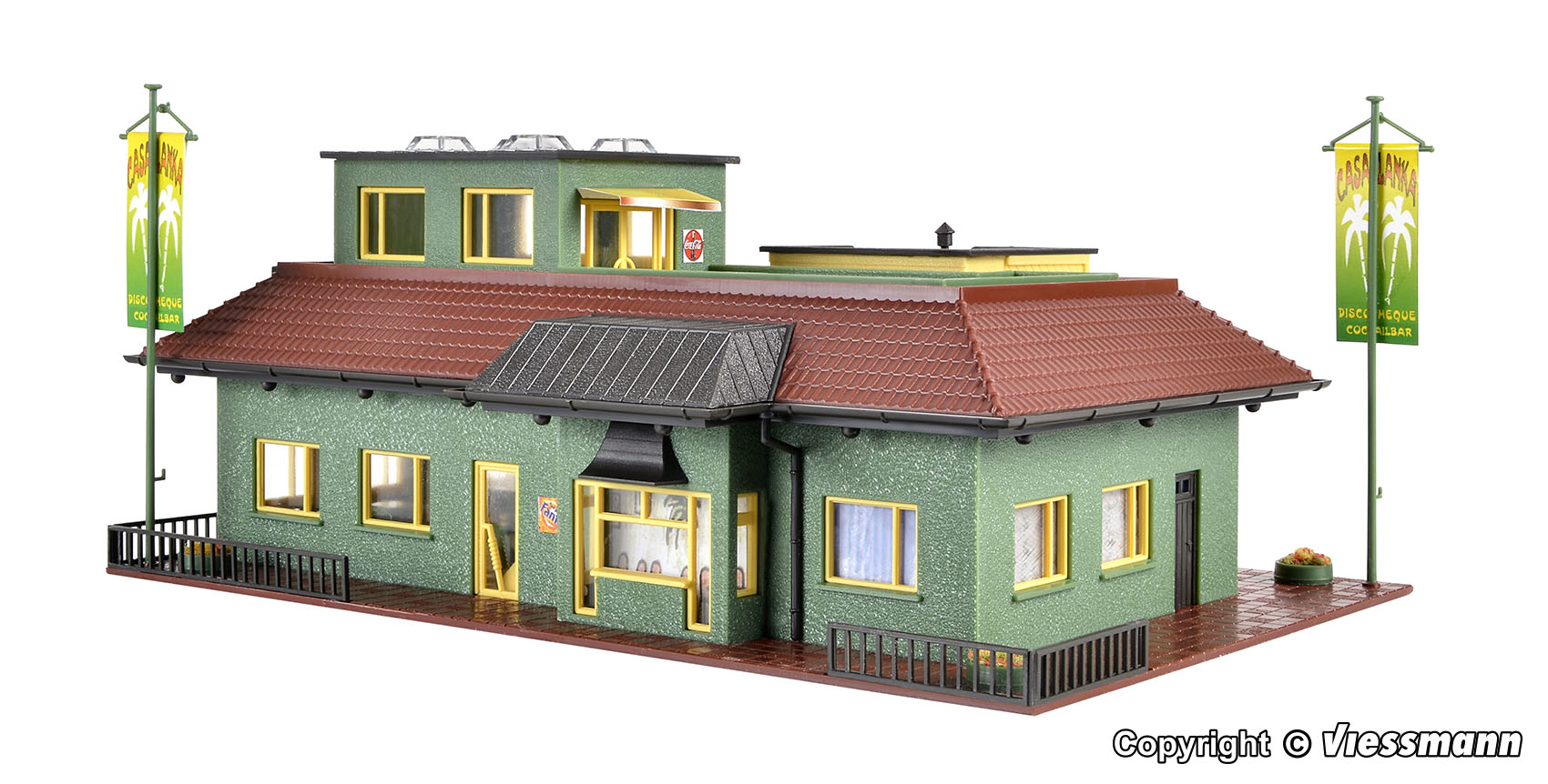 Vollmer 43656 Discothek mit LED-Beleuchtung 1:87 Spur H0 Bausatz