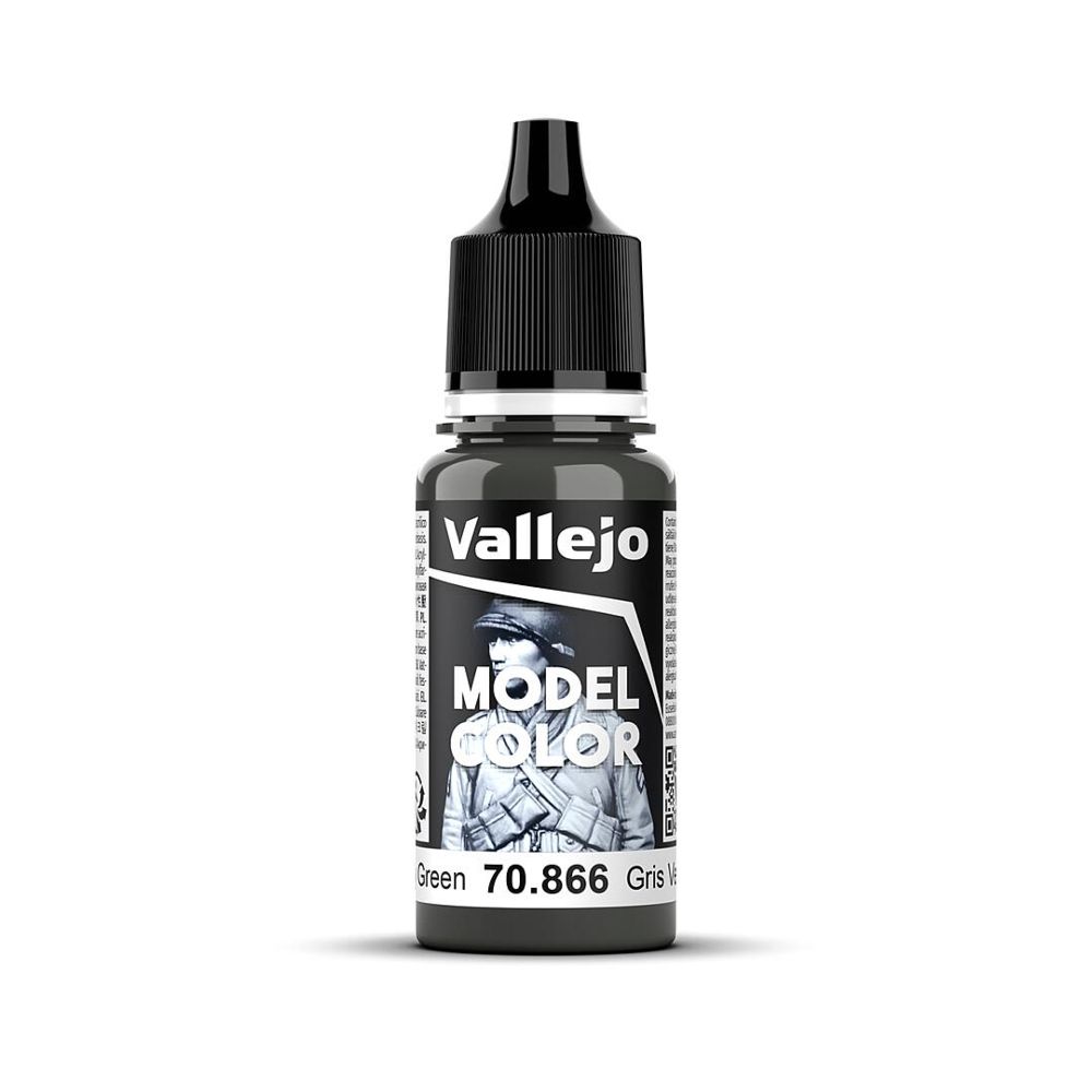 Vallejo 70866 Graugrün, matt, 18 ml Model Color NEU