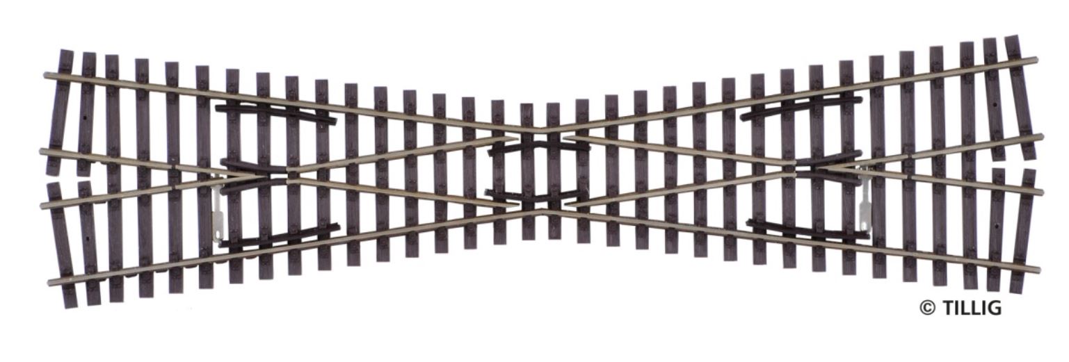 Tillig 85160 Kreuzung 15°, Länge 228 mm - Spur H0 - Neu - OVP