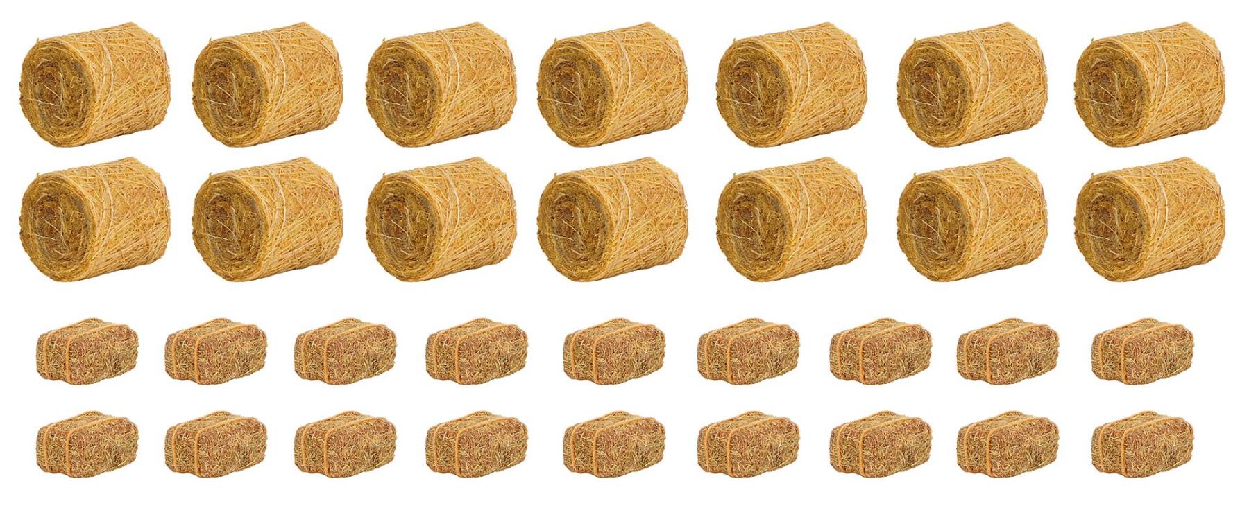 Faller 181286 14 runde und 18 eckige Heuballen 1:87 Spur H0 NEU