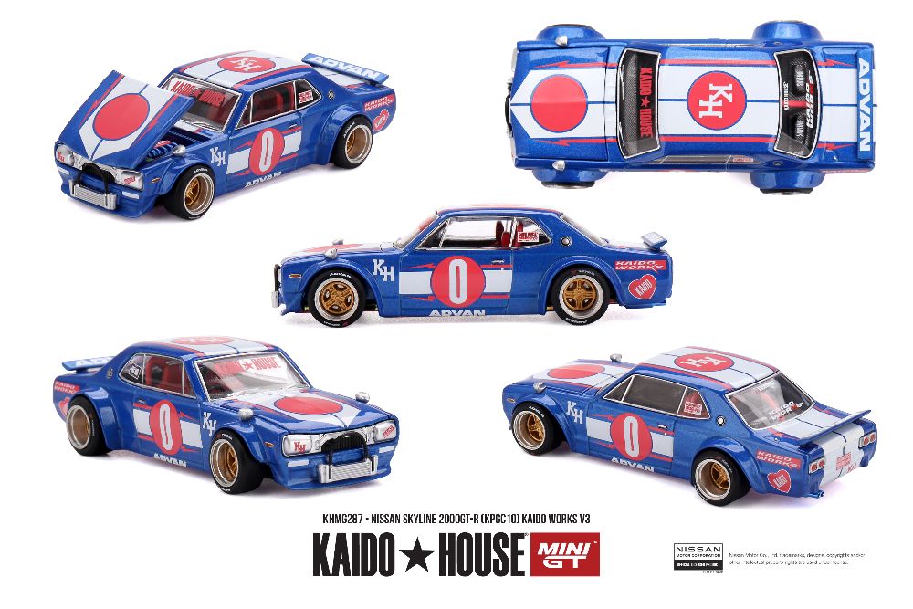Kaido House KHMG287 1:64 NISSAN SKYLINE GT-R (KPGC10) KAIDO WORKS V3 1969