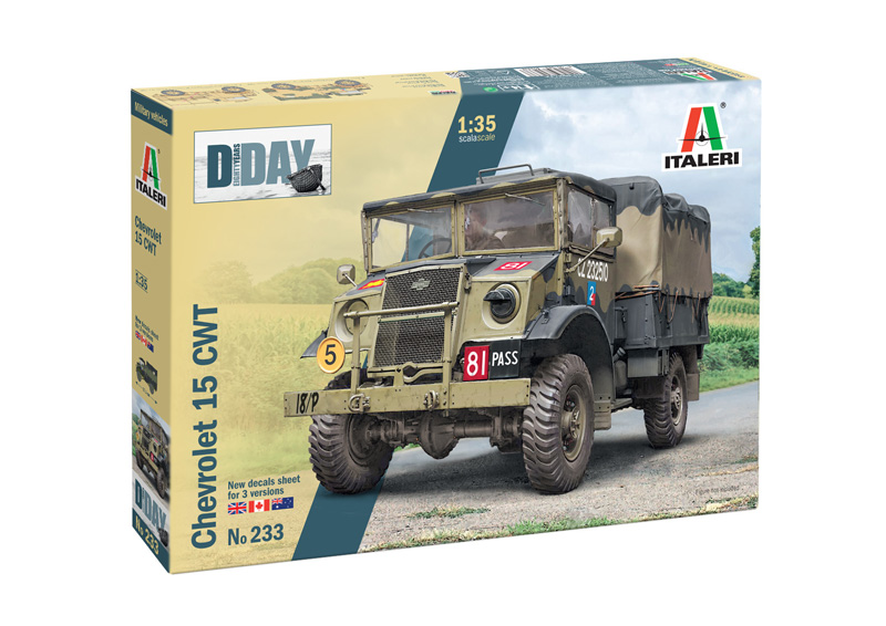 Italeri 233 Chevrolet 15 CWT 1:35 Modellbausatz Neu OVP