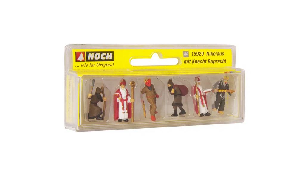 Noch 15929 Nikolaus mit Knecht Ruprecht 1:87 Spur H0 Neu OVP Figuren