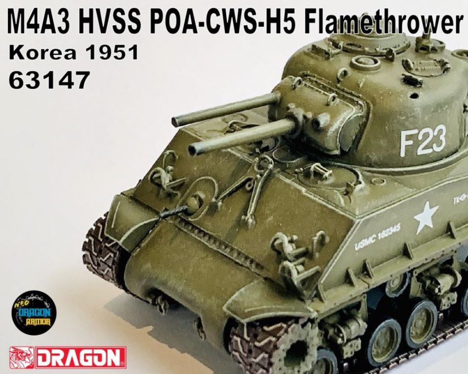 Dragon 63147 M4A3 HVSS POA-CWS-H5 Flamethrower Korea 1:72