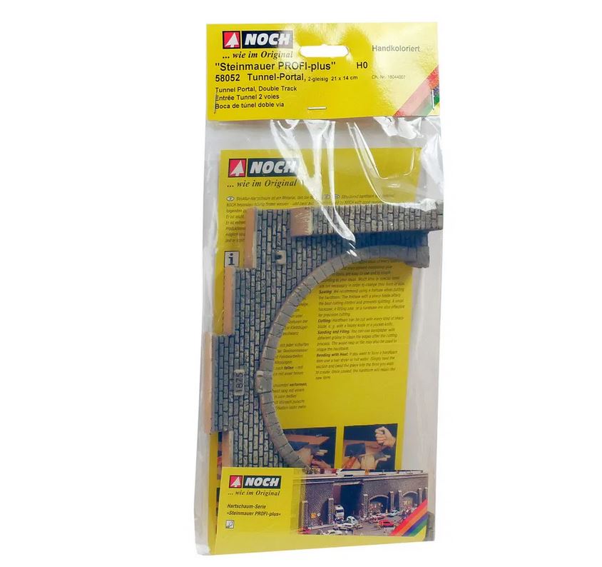 Noch 58052 Tunnel-Portal 2-gleisig 21 x 14 cm 1:87 Spur H0 NEU