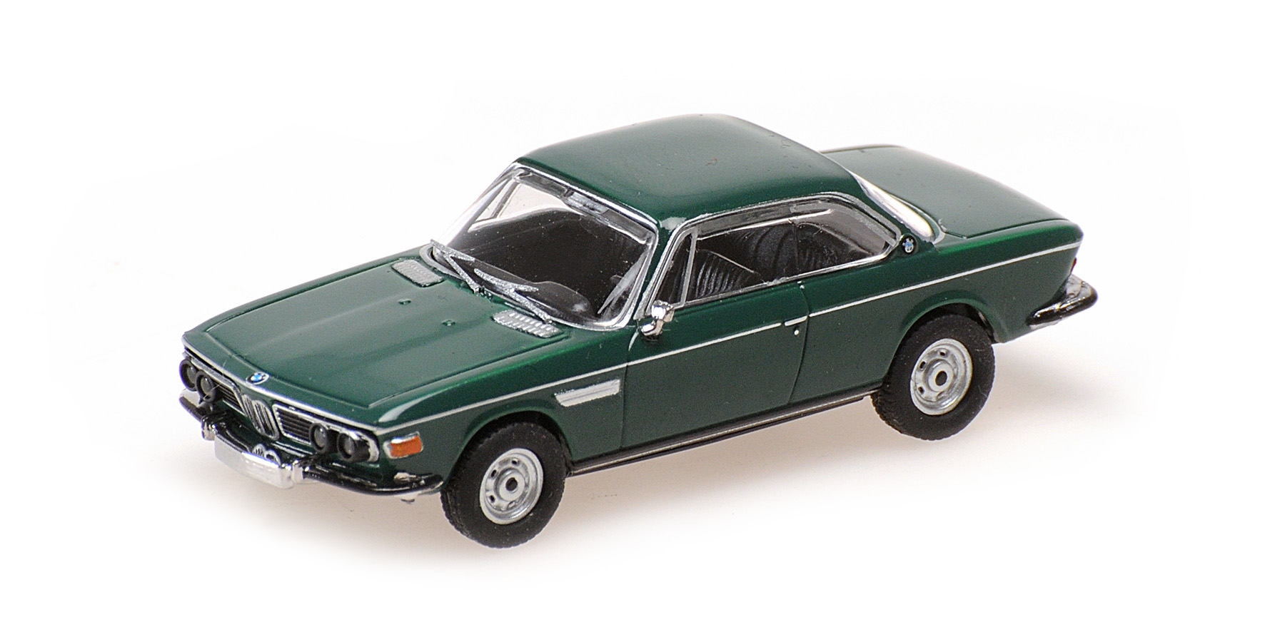 Minichamps 870020021 BMW 2800 CS 1968 DARK GREEN 1:87 Spur H0 Neu