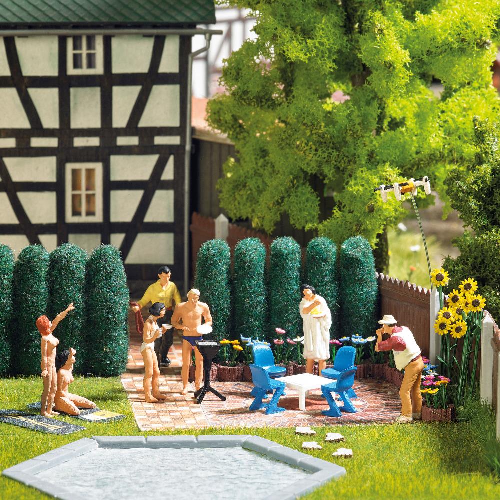 Busch 1189 Gartenmöbel-Set 1:87 Spur H0 Neu OVP
