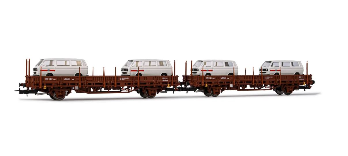 Rivarossi HR6458 DB 2-achsiger Flachwagen Kls 1:87 Spur H0 DC Neu