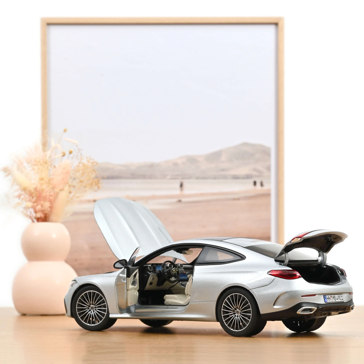 Norev 183939 MB CLE Coupé 2024 Hightechsilber metallic 1:18 NEU