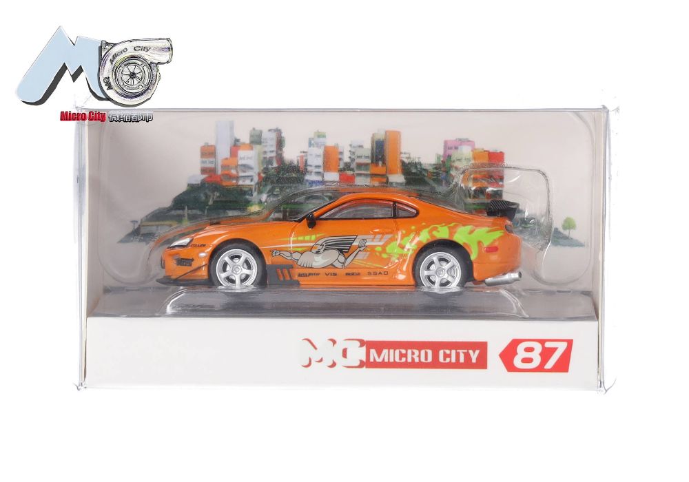 Herpa 87MC000018 MicroCity: Toyota Supra orange "F'n'F" (1993-2002) 1:87