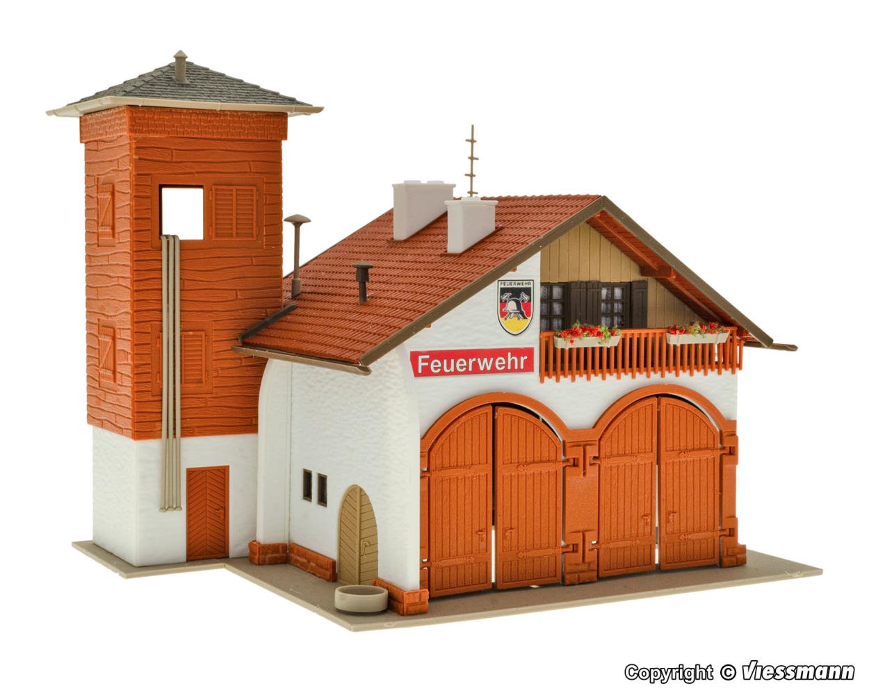 Vollmer 43761 Feuerwehrhaus 112 zweiständig 1:87 Spur H0 Bausatz