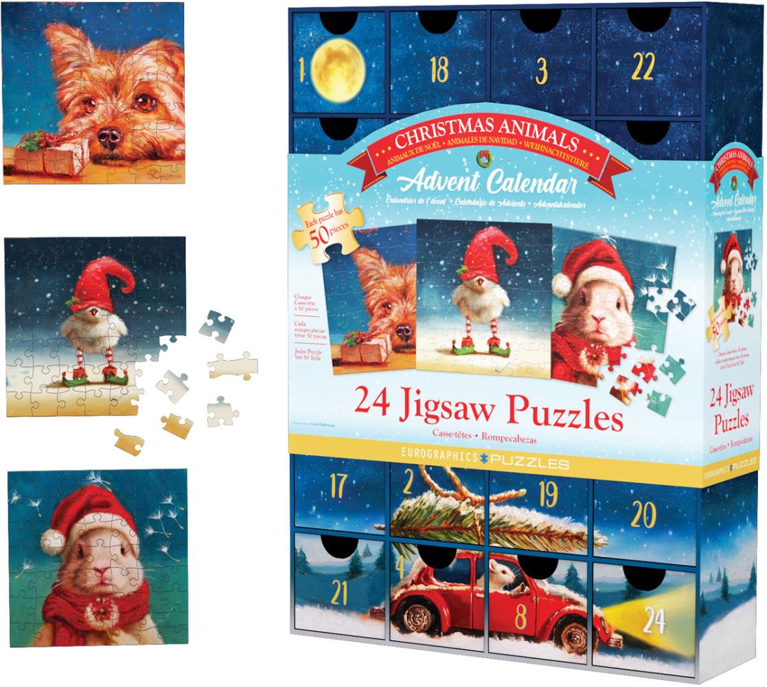 EUROGRAPHICS 8924-5734 Heffernan Christmas 1200 Teile Puzzle Adventskalender