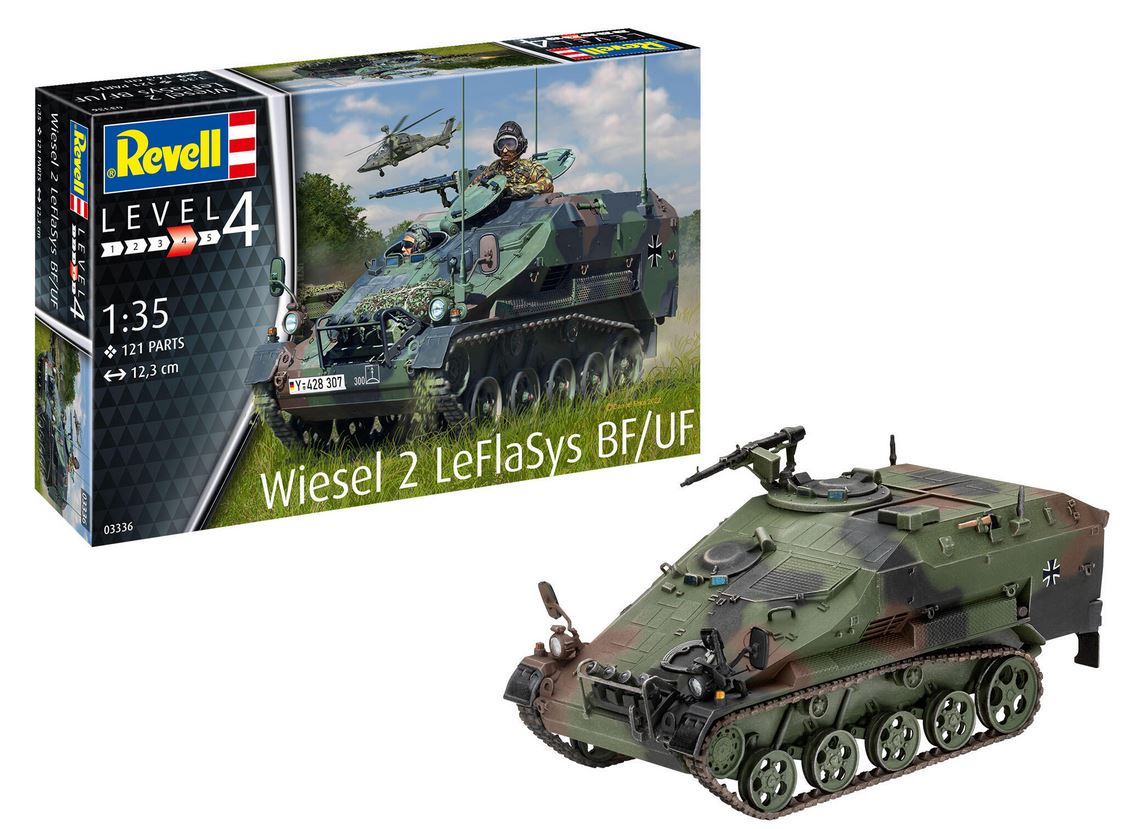 Revell 03336 Wiesel 2 LeFlaSys BF/UF 1:35 Modellbausatz Neu OVP