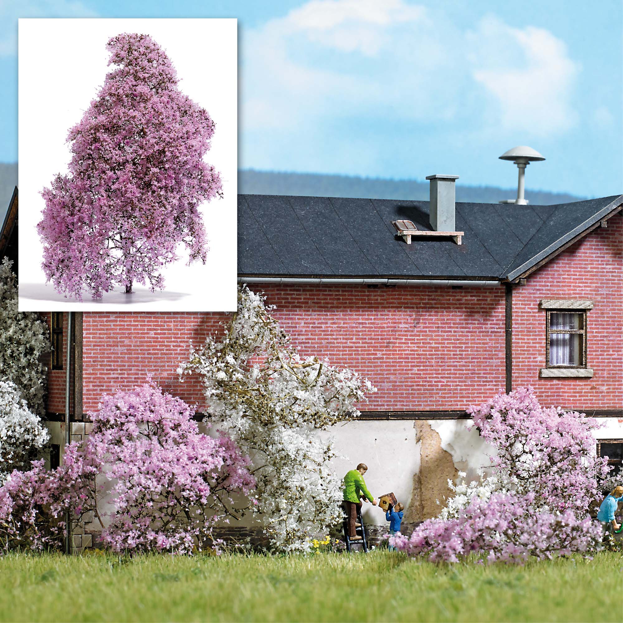 Busch 3587 Filigranbusch, lila blühend - für alle Spuren - Neu - OVP