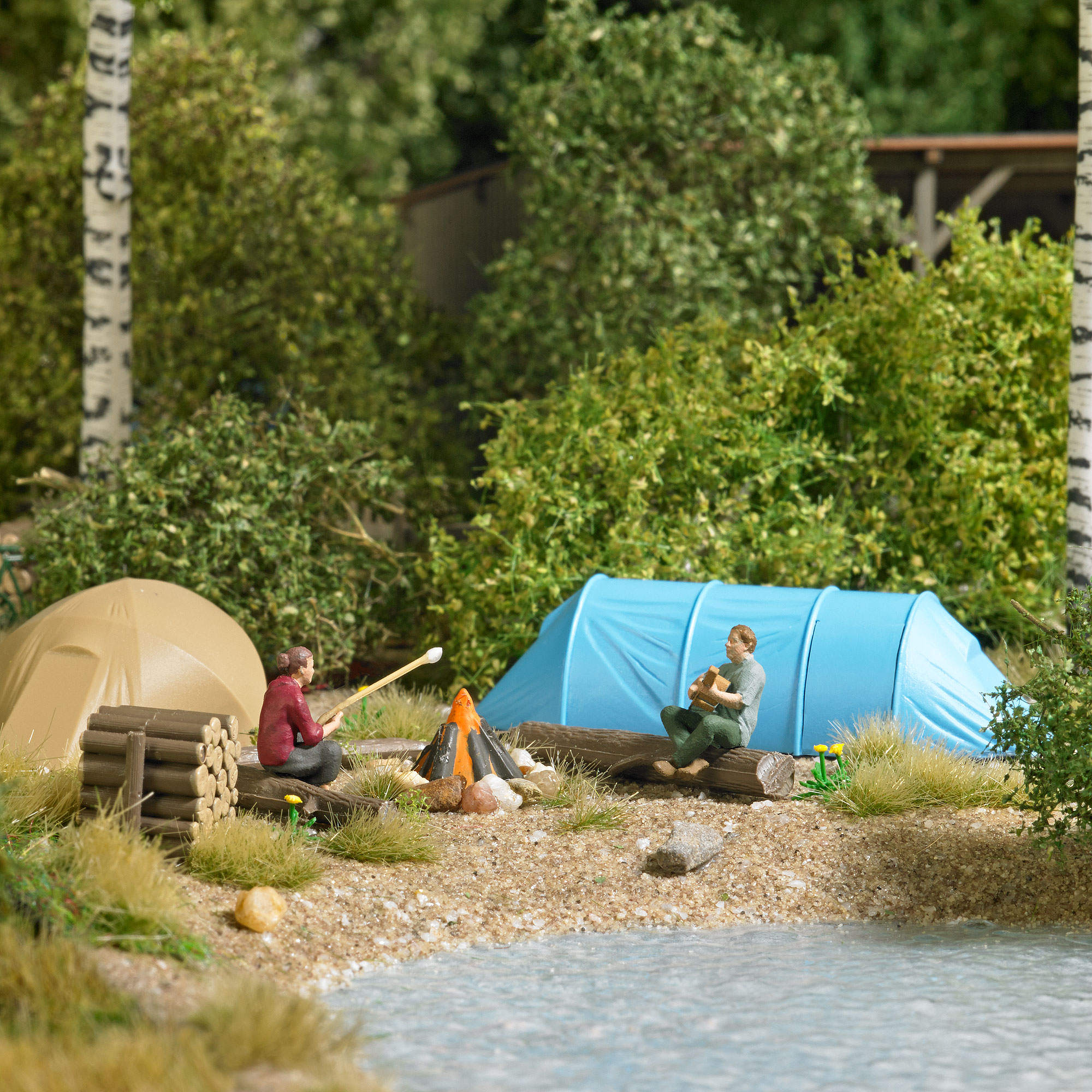 Busch 79823 Action Set Wildcamping 1:87 Spur H0 Neu OVP
