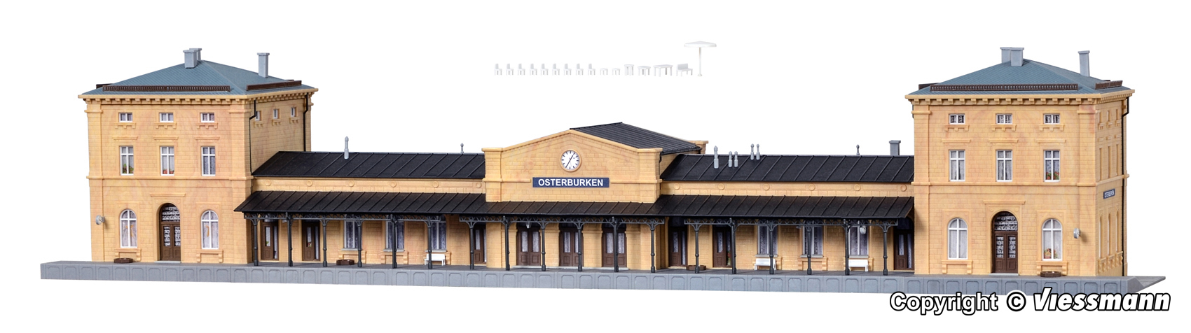 Kibri 37706 Bahnhof Osterburken 1:160 Spur N Bausatz Neu OVP