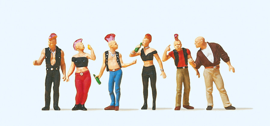 Preiser 10473 Punker 1:87 Spur H0 Neu OVP Figuren