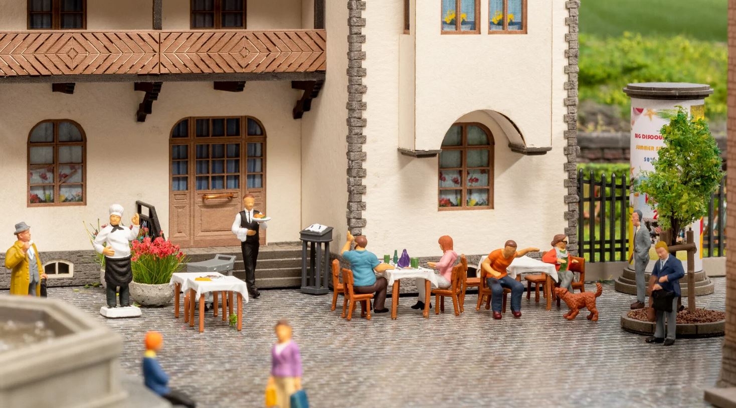 Noch 16246 Figuren-Themenwelt Restaurant 1:87 Spur H0 Neu