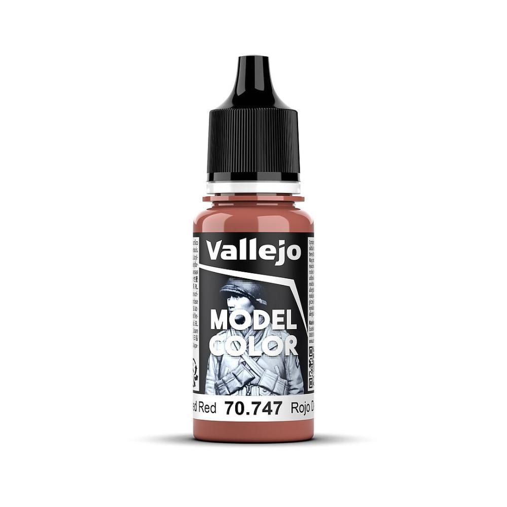 Vallejo 70747 Verblasstes Rot, 18 ml Model Color NEU
