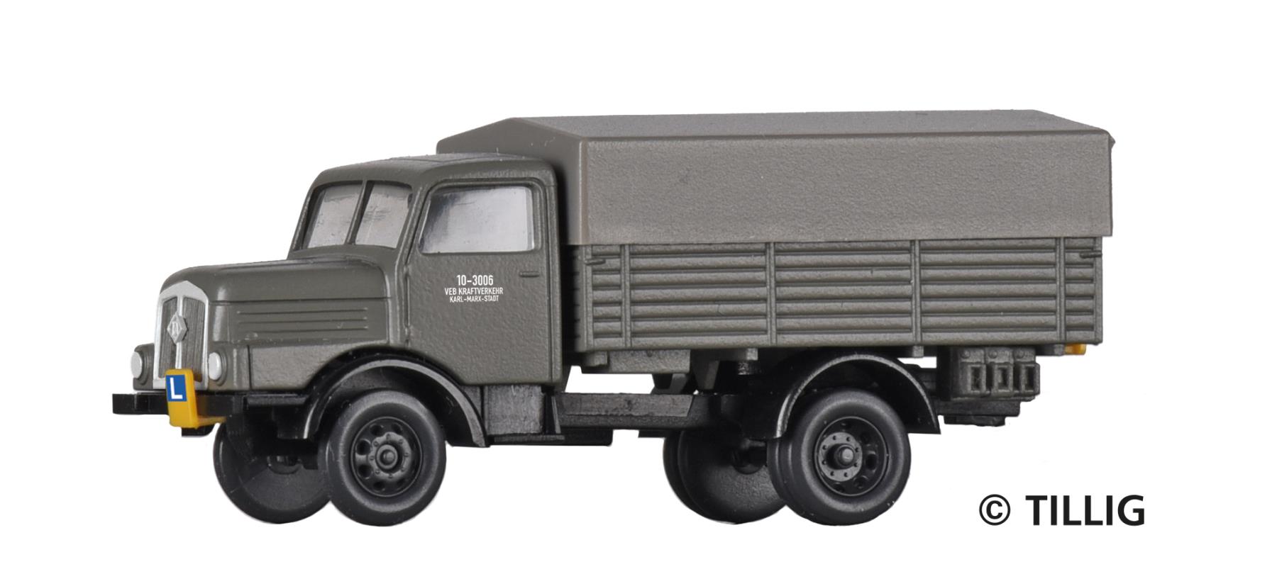 Tillig 19073 Lkw H3A Hochbordpritsche Fahrschule 1:120 Spur TT