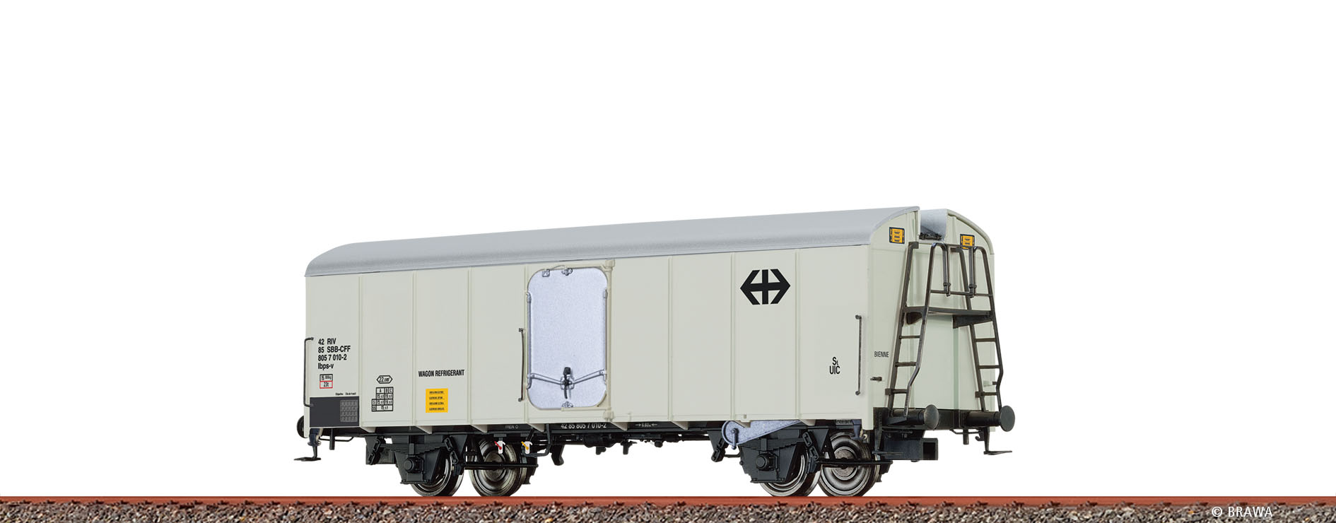 Brawa 51152 H0 Kühlwagen Ibps-v SBB